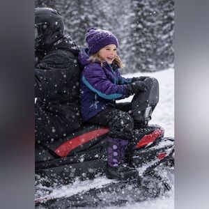 Kamik Big Girl Youth Purple Moonracer Winter Boots SZ 4 (Boots Only)